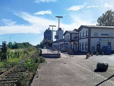 Der bisherige Bahnhof in Oldenburg/Holstein
